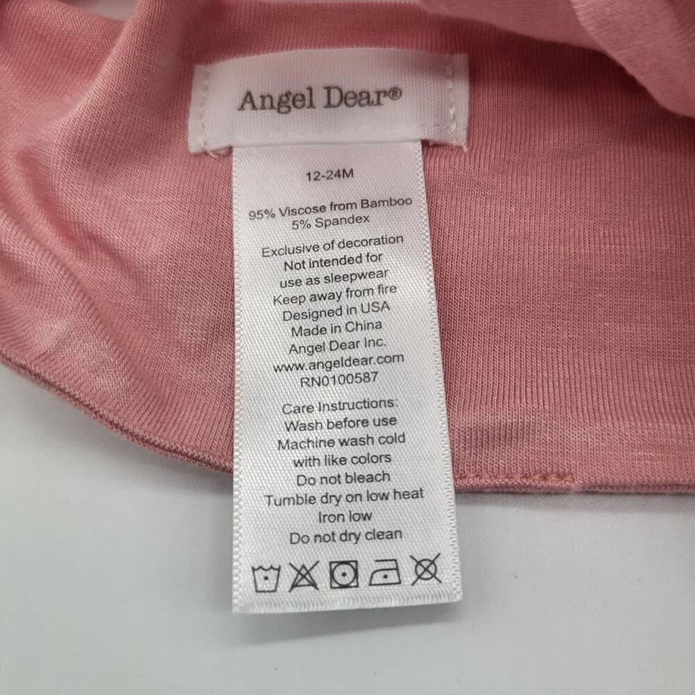 Angel Dear Headband 12-24 Months Mauve Pink